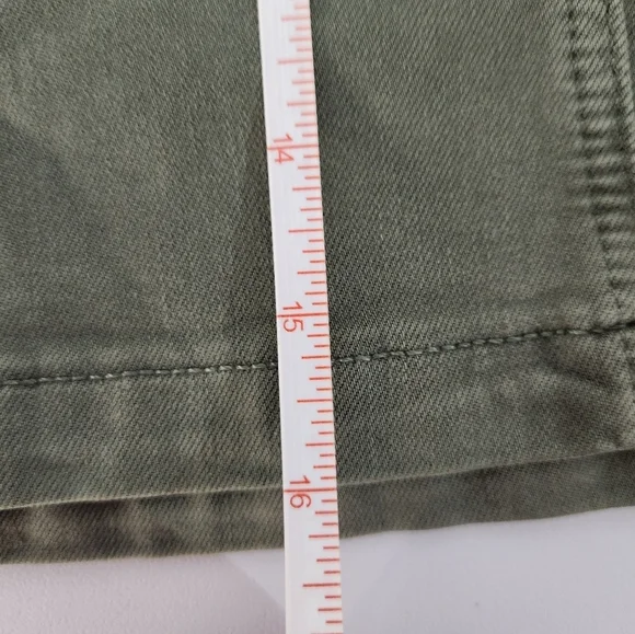 Paige Jessie Ivy Green Mini Skirt with Pockets, Size 31 - Picture 7 of 7